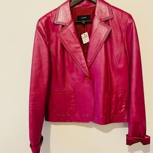 (Item no. 11) Red almost Burgundy Leather Jacket